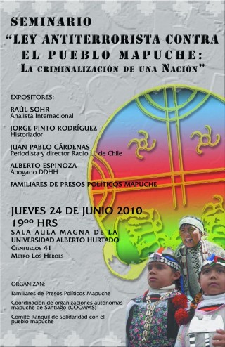 «Ley antiterrorista contra el pueblo mapuche: la criminalización de una nación»