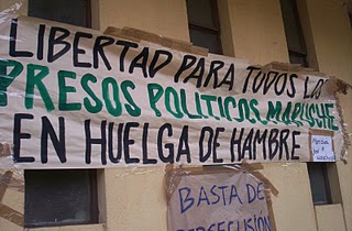 Otro preso político mapuche se suma a la huelga de hambre