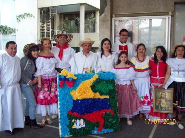 200 años de diversidad: latinoamericanos celebraron a Colombia en Parroquia Italiana