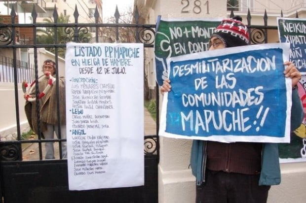 Defensores internacionales de DDHH critican a Gobierno y Congreso por huelga de hambre de presos mapuche