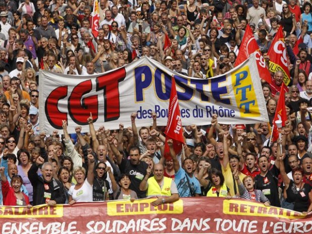 Francia siente la presión de los sindicatos