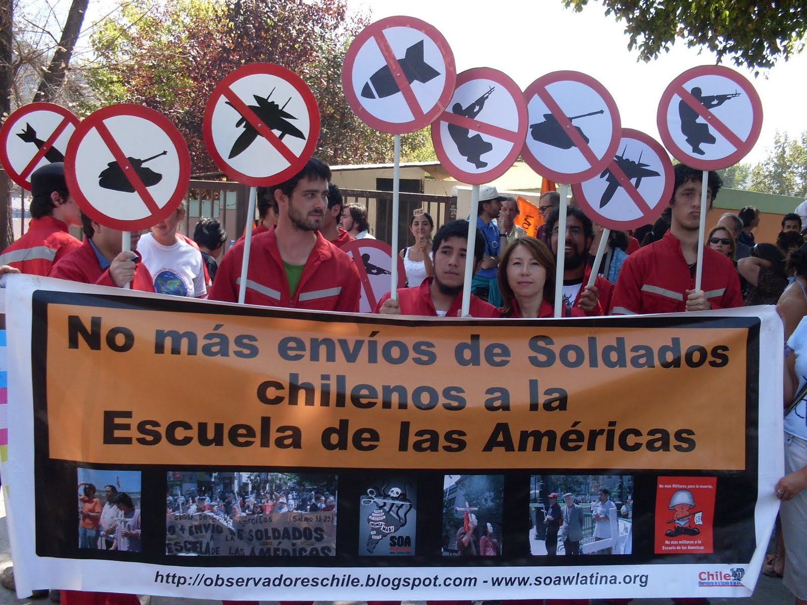 Actividades contra-militares represores se realizan la próxima semana