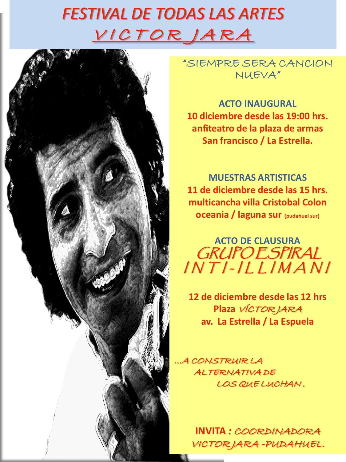 «Festival de Todas las Artes, Víctor Jara»