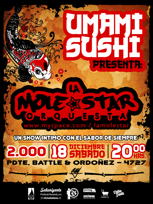 La MoleStar OrquesTa en Umami Sushi