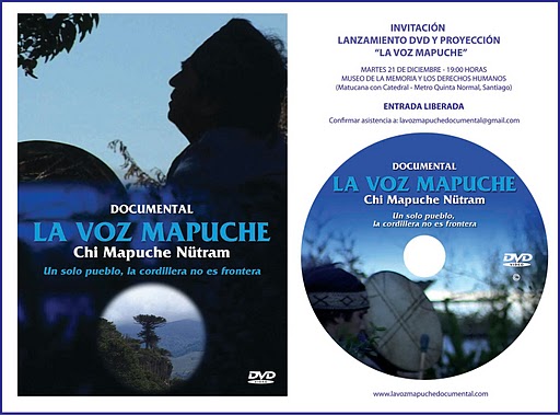 Hoy se lanza dvd de documental «La Voz Mapuche»