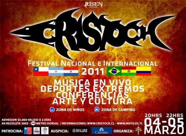 Nueva versión de Festival Cristock este viernes y sábado en Santiago