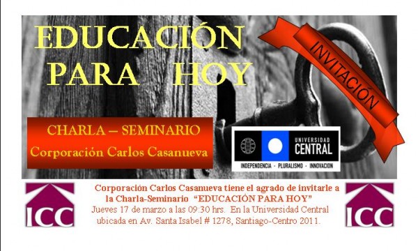 Corporación Carlos Casanueva invita a seminario sobre educación chilena y noruega