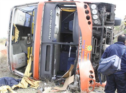 Pasajeros Pullman Bus sobre accidentes en carretera