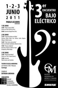 Tercera cumbre de Bajo Eléctrico en la Escuela Moderna de Música