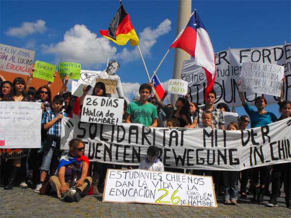 Desde Alemania solidarizan con los estudiantes chilenos