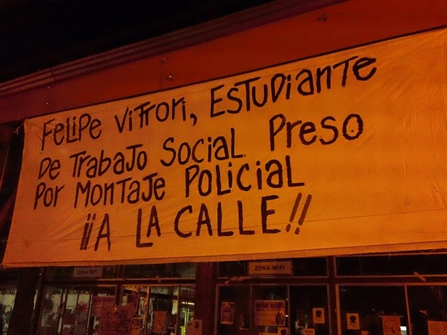 Felipe Vittori, estudiante apresado durante paro de la CUT, denuncia montaje