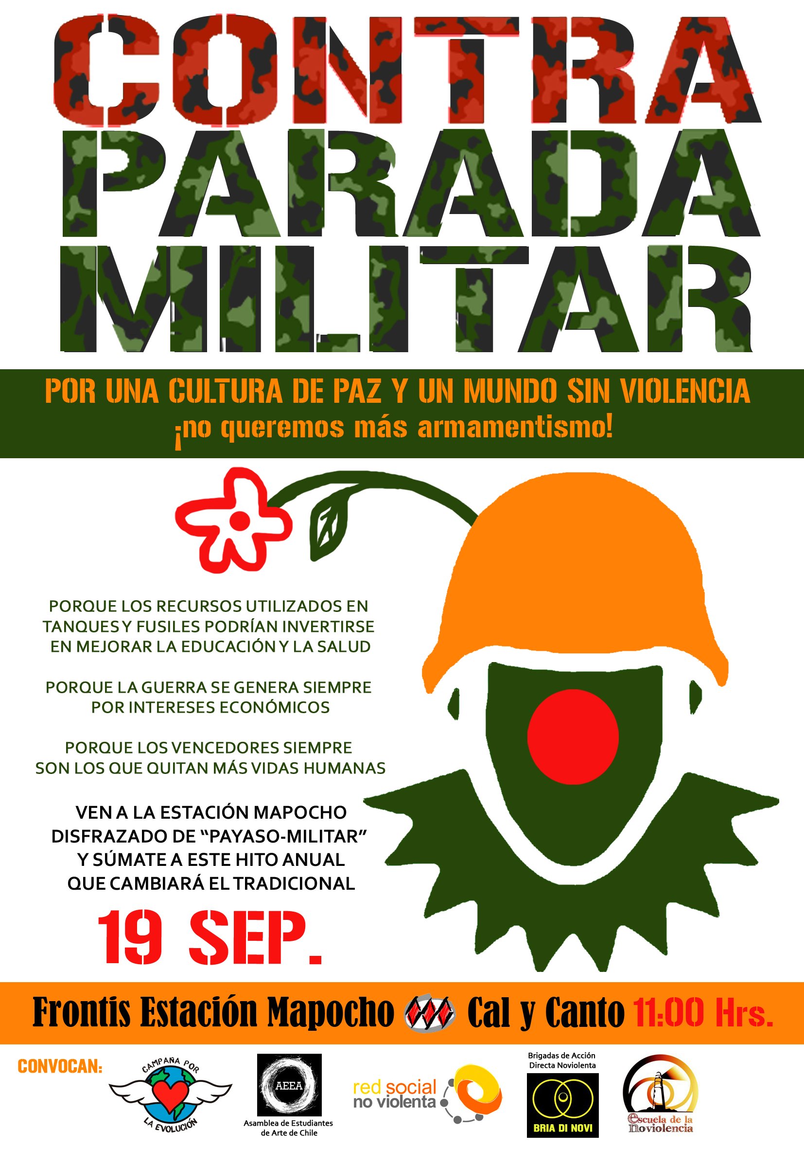 Contra Parada Militar invita a participar de ella este 19 de septiembre