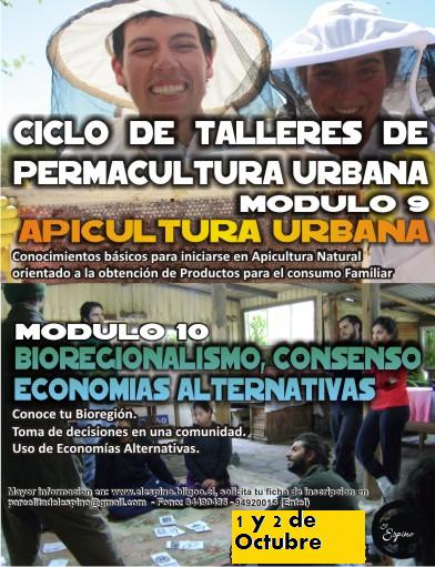 Sábado y domingo talleres de permacultura urbana en Santiago