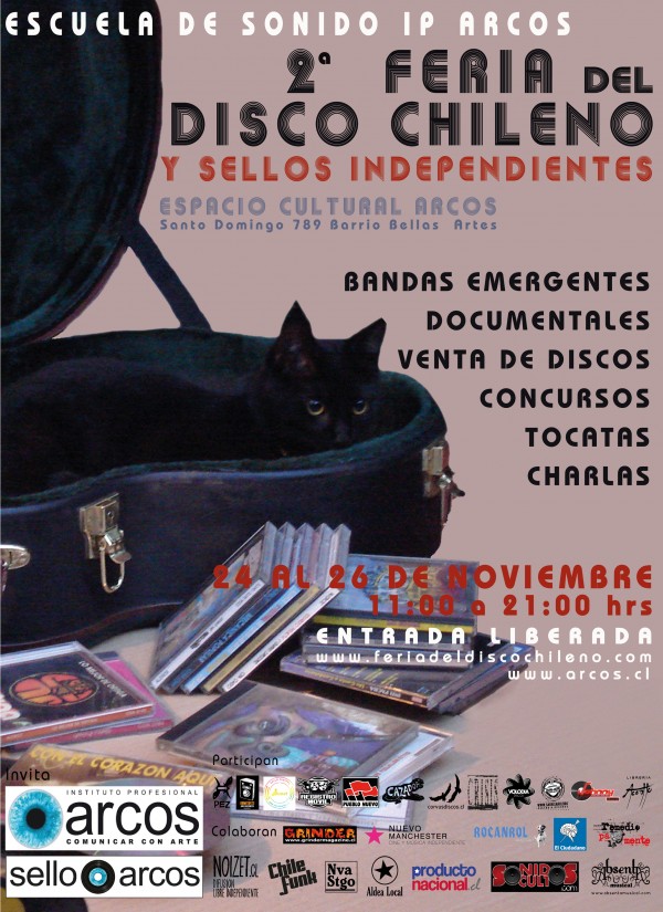 Desde este jueves conciertos y charlas en la Segunda Feria del Disco Chileno 2011