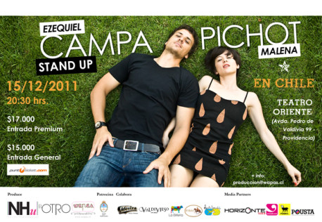 Campa / Pichot: La Loca de Mierda junto a El Gran Comediante en Chile