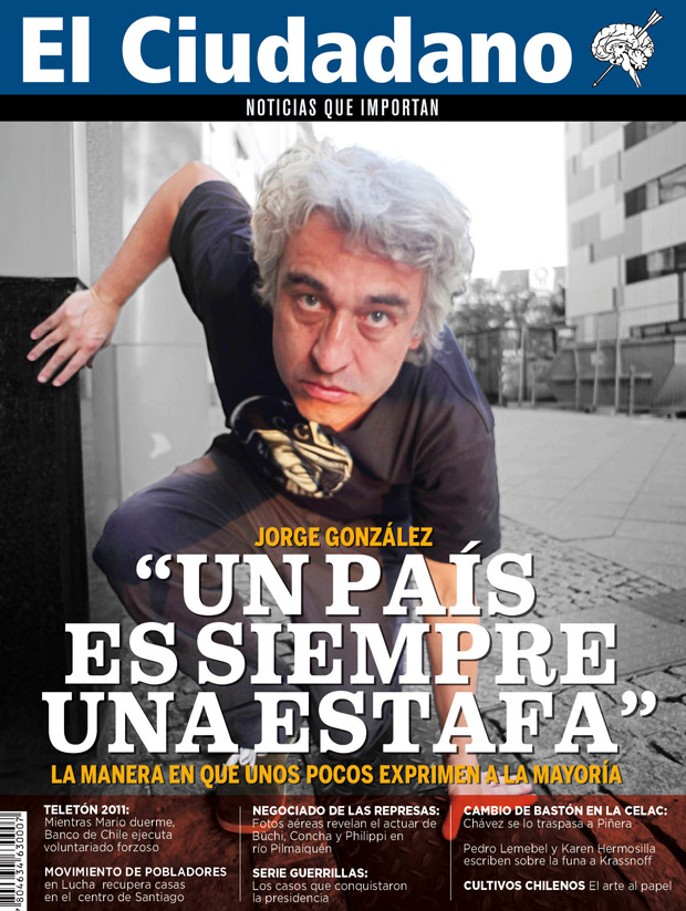 Jorge González en nuestra portada de diciembre ¡Ya estamos en las calles!