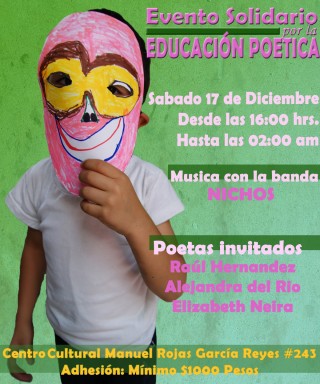 Apela a tu solidaridad este sábado en la primera fiesta por la educación poética