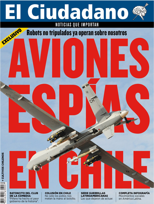 ¡Aviones espías surcan cielo chileno, es la nueva portada de El Ciudadano!
