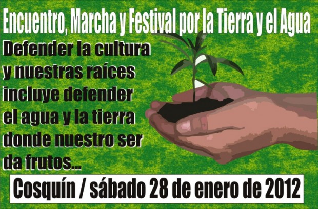 Hoy en Cosquín: Encuentro, Marcha y Festival por la Tierra y el Agua