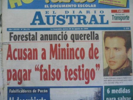Historia de los autoatentados de la Forestal Mininco en los incendios de 1999