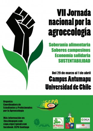 Del 29 de marzo al 1 de abril se realizará en Santiago la “VII Jornada Nacional por la Agroecología”