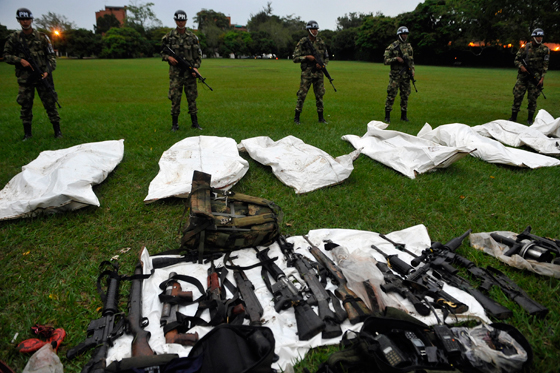 Caen abatidos 35 guerrilleros de las Farc en manos del Ejército de Colombia