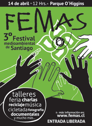 Este sábado se realiza tercera versión del Festival Medioambiental de Santiago