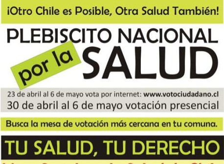 Plebiscito nacional por la salud: Hoy parte votación presencial en todo el país