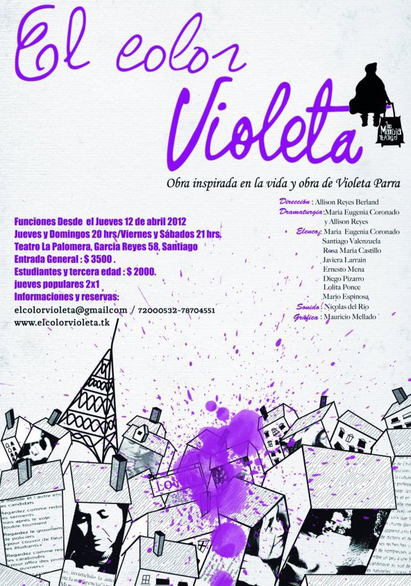 Obra de teatro “El Color Violeta” inicia su temporada en Teatro La Palomera