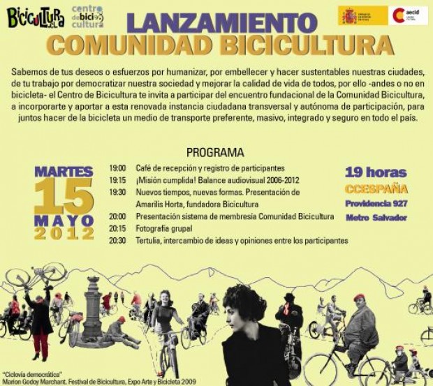 Hoy Comunidad Bicicultura se presenta al público de Santiago