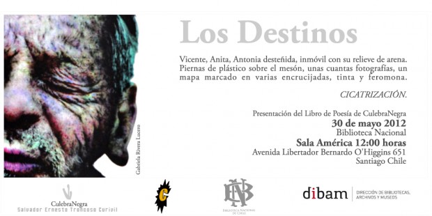 Poemario ‘Los Destinos’, de CulebraNegra, se lanza en Biblioteca Nacional este miércoles 30 de mayo al mediodía