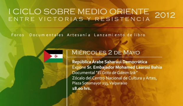 Esta tarde en Valparaíso exponen sobre situación de la República Árabe Saharaui Democrática