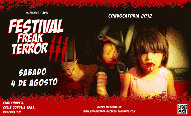 Este viernes 25, pre-lanzamiento 3er Festival Freak Terror Valparaíso 2012