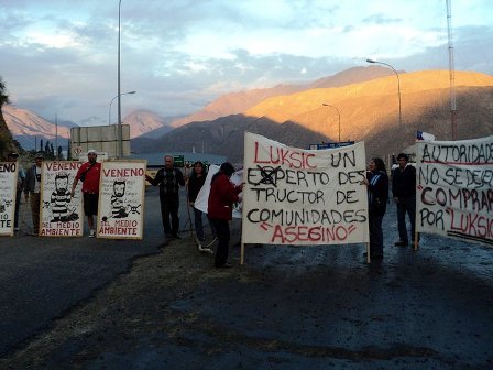 Suspendido el juicio en que minera de Grupo Luksic acusa de asociación ilícita a comunidad de Caimanes