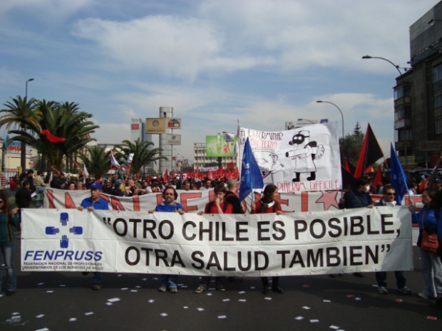 Fenpruss demandó fin al lucro en salud en marchas del 1º de Mayo