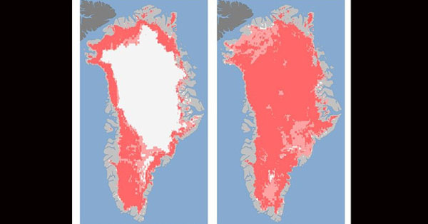 Científicos detectan inusual derretimiento de hielos en Groenlandia