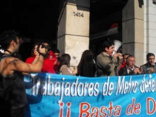 Unidad de los sindicatos en protesta de trabajadores de Metro