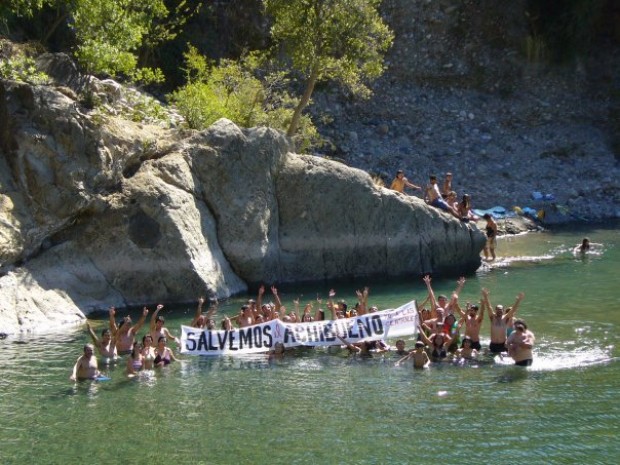 Agrupaciones ciudadanas de Linares protestan contra nueva hidroeléctrica en la zona