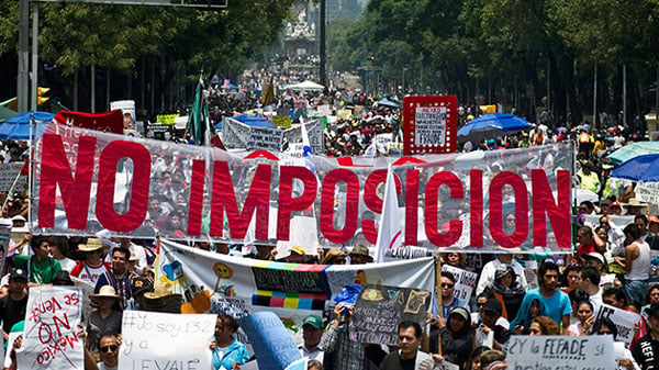 Jóvenes mexicanos vuelven a decir No en las calles a la imposición de Peña Nieto