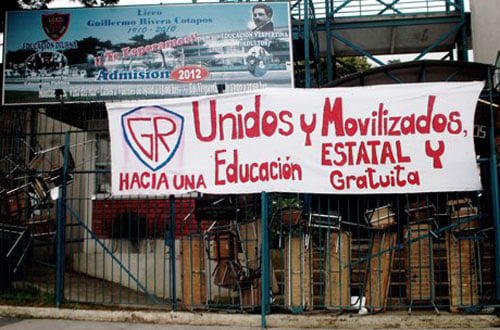 La toma del liceo Guillermo Rivera de Viña del Mar