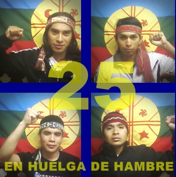 Presos políticos mapuche completan 25 días en huelga de hambre