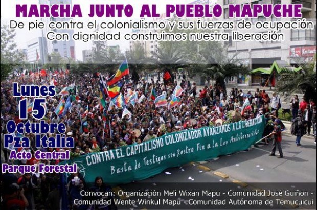 Desde Plaza Italia: Organizaciones mapuches convocan a marchar este 15 de octubre