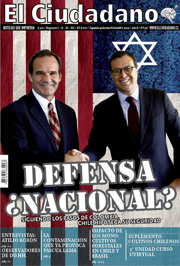 Hinzpeter asume nuevo ministerio: Defensa ¿Nacional? ¡Ya está en las calles la nueva edición de El Ciudadano!