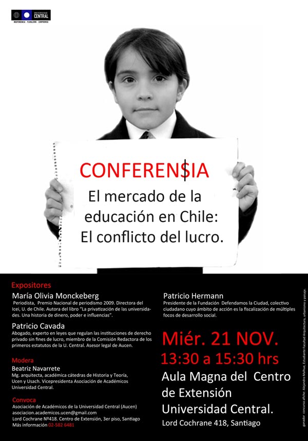 Analizan el “mercado de la Educación” en Chile este miércoles