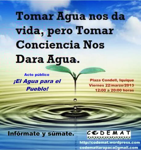Día del Agua 2013: un día para tomar conciencia y exigir nuestros derechos