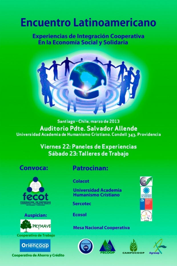 Encuentro Latinoamericano de Economía Social este 22 y 23 de marzo
