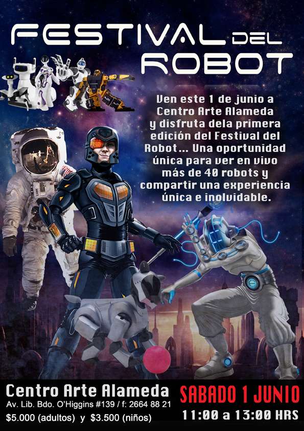 Festival del robot llega a Centro Arte Alameda con entretención para todas las edades