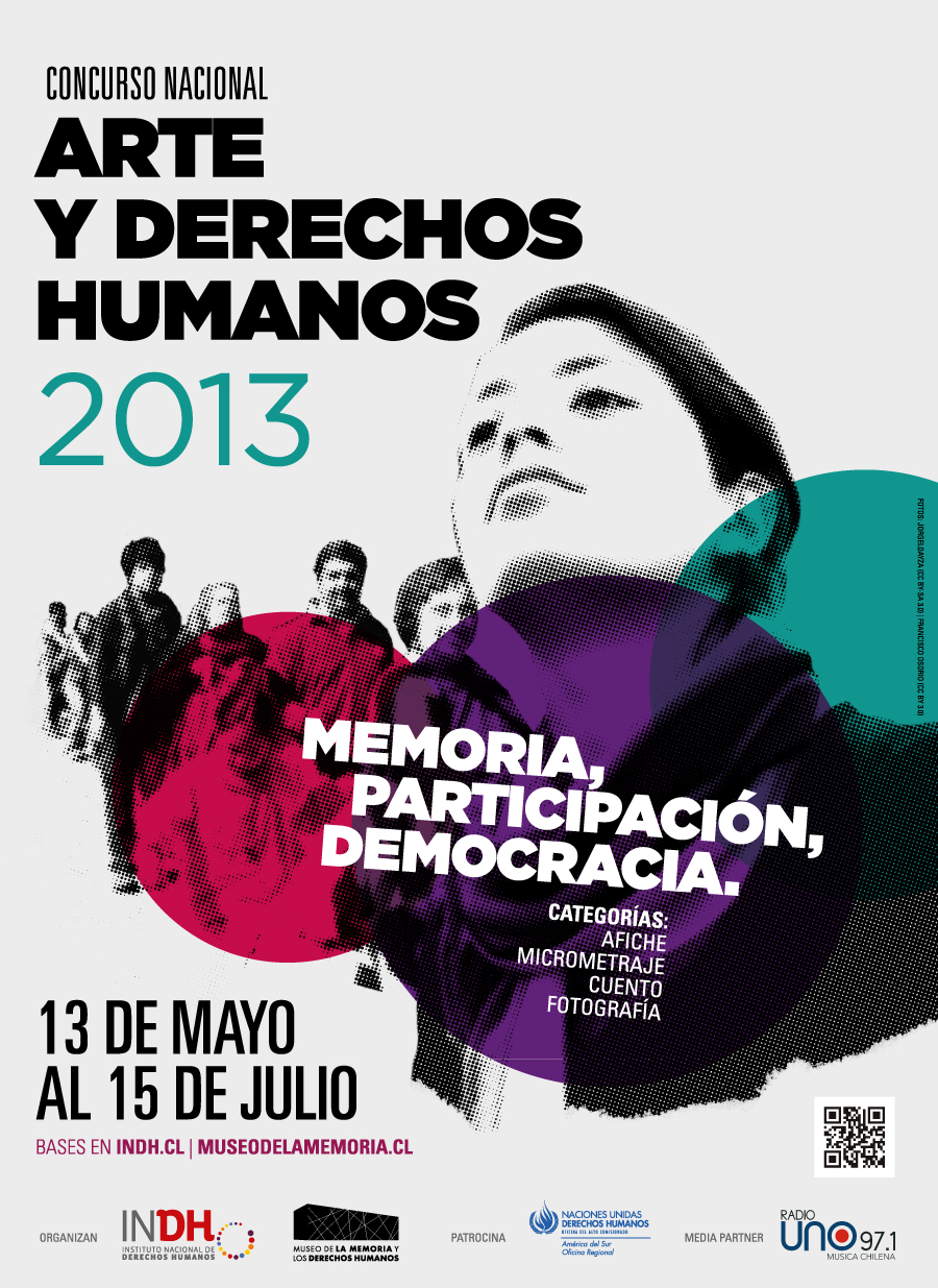Instituto Nacional de Derechos Humanos y Museo de la Memoria lanzan concurso de cuentos,afiche, fotografía y micrometraje