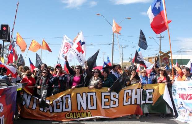 Alta adhesión tuvo jornada de movilización en Calama