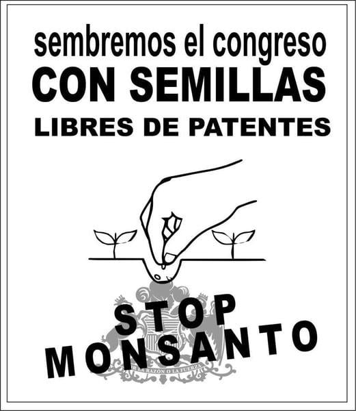 Hoy mitin en Santiago frente al ex senado por privatización de semillas